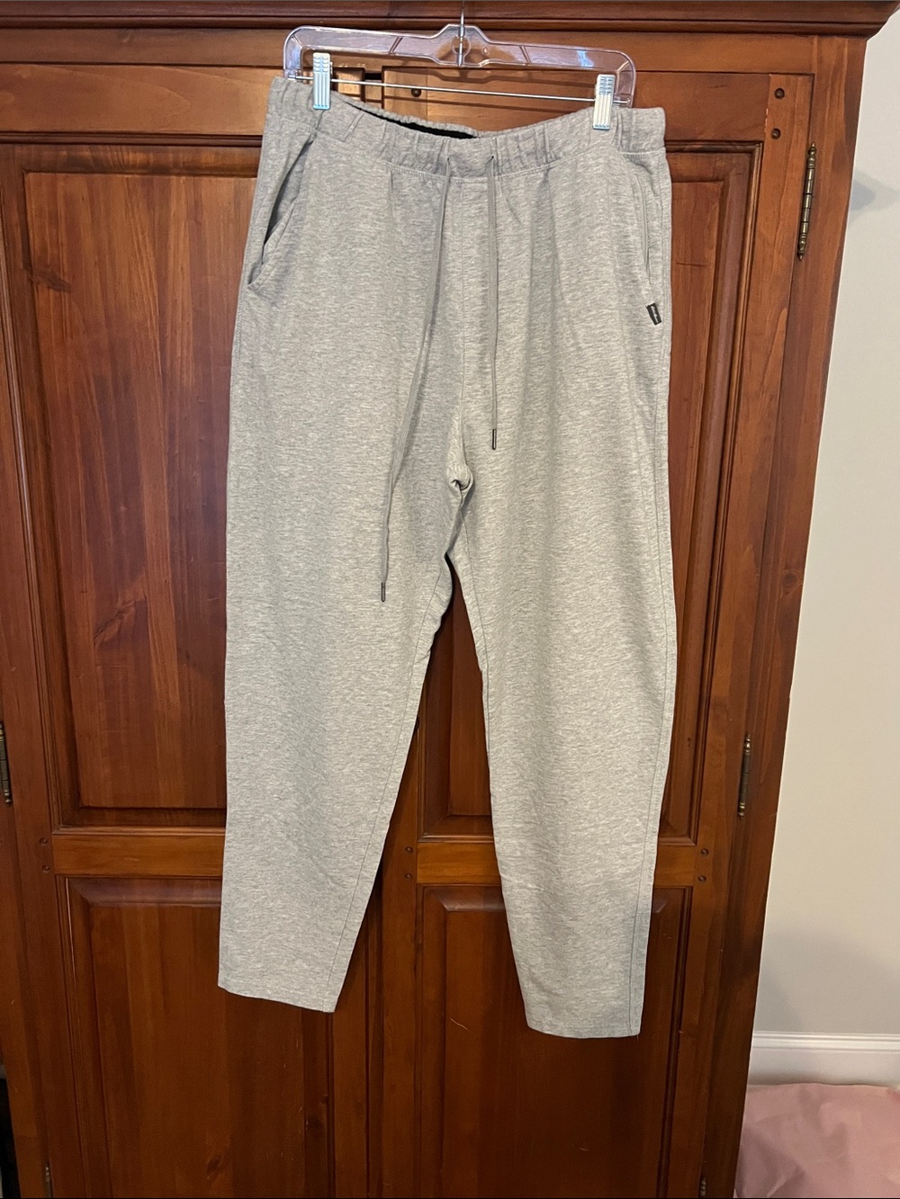 Eddie Bauer Light Gray Elastic Drawstring Joggers